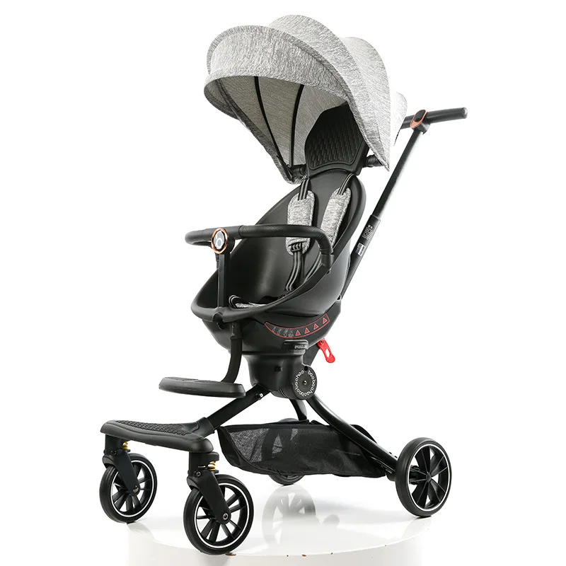 Sliding Baby Stroller Baby Lightweight Foldable Two-way Stroller High Landscape Stroller