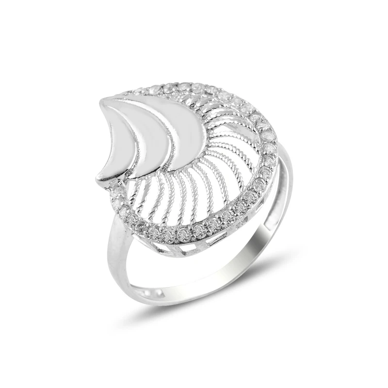 

Silverlina Silver Zircon Stone Ring