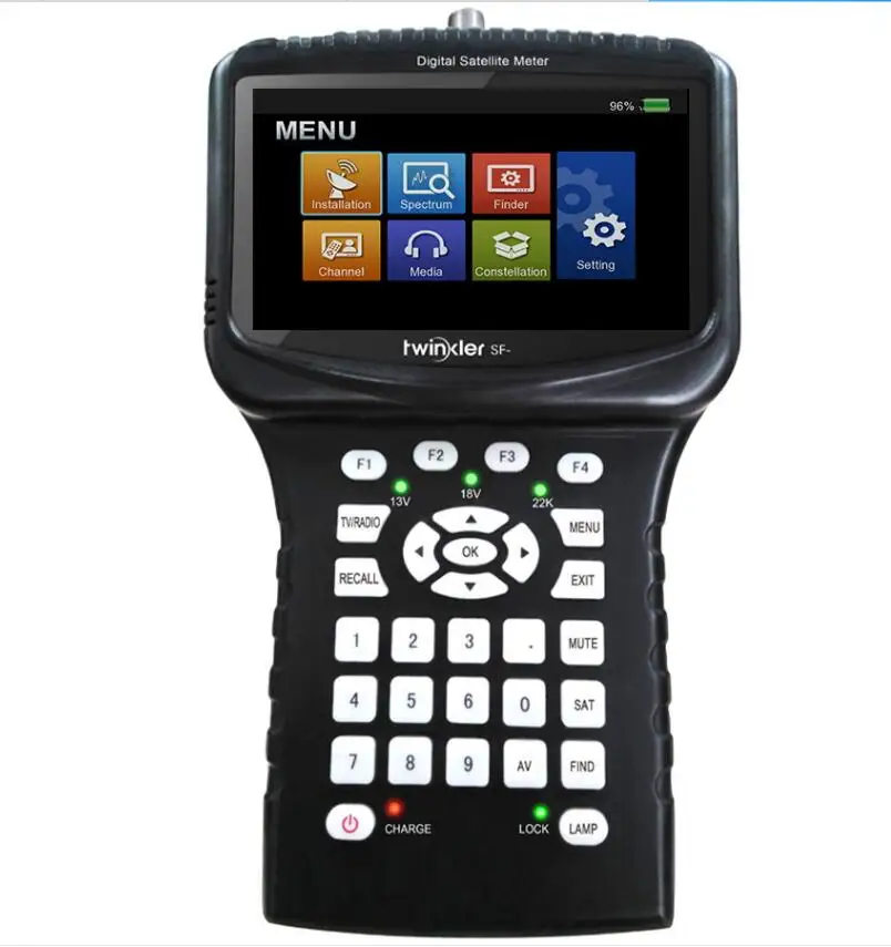 Twinkler SF-620S DVB-S2 спутниковый искатель с 4,3 дюймовым ЖК-экраном спектр WiFi CS анализатор монитор камеры cctv Satfinder