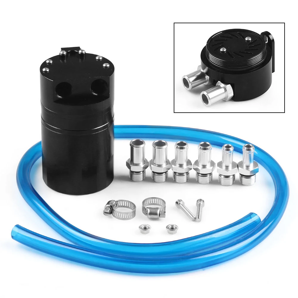 Универсальный гоночный алюминиевый резервуар для масла с 6 фитингами