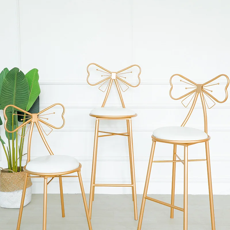 Металлические барные стулья Творческий бантом есть ресторанные стул на стойке