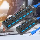 Разветвитель Usb 3,0, Разветвитель Usb 3 0, многопортовый концентратор с адаптером питания, разветвитель 3 Usb с переключателем для ПК, компьютерные аксессуары usb-хаб
