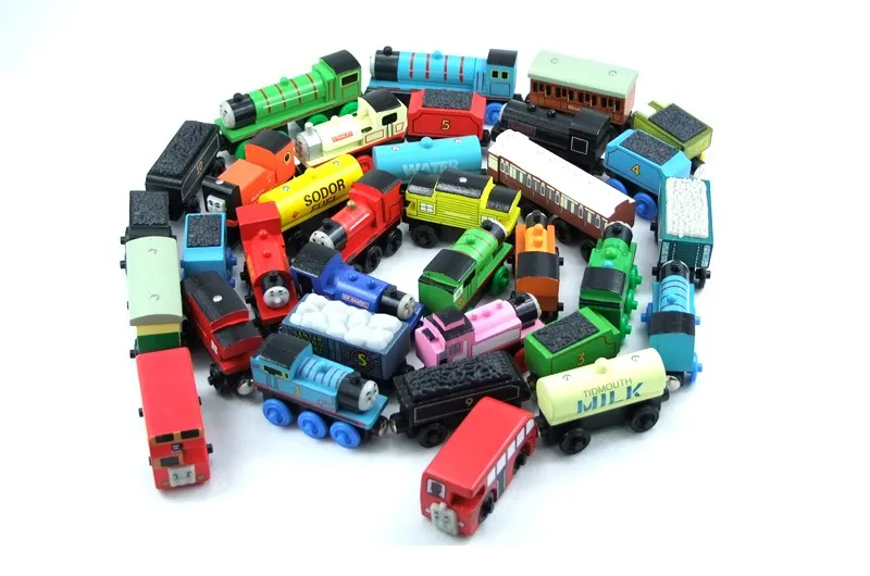 1 шт. поезда Томас игрушечный Магнитный деревянный паровозик магнитный Аниме