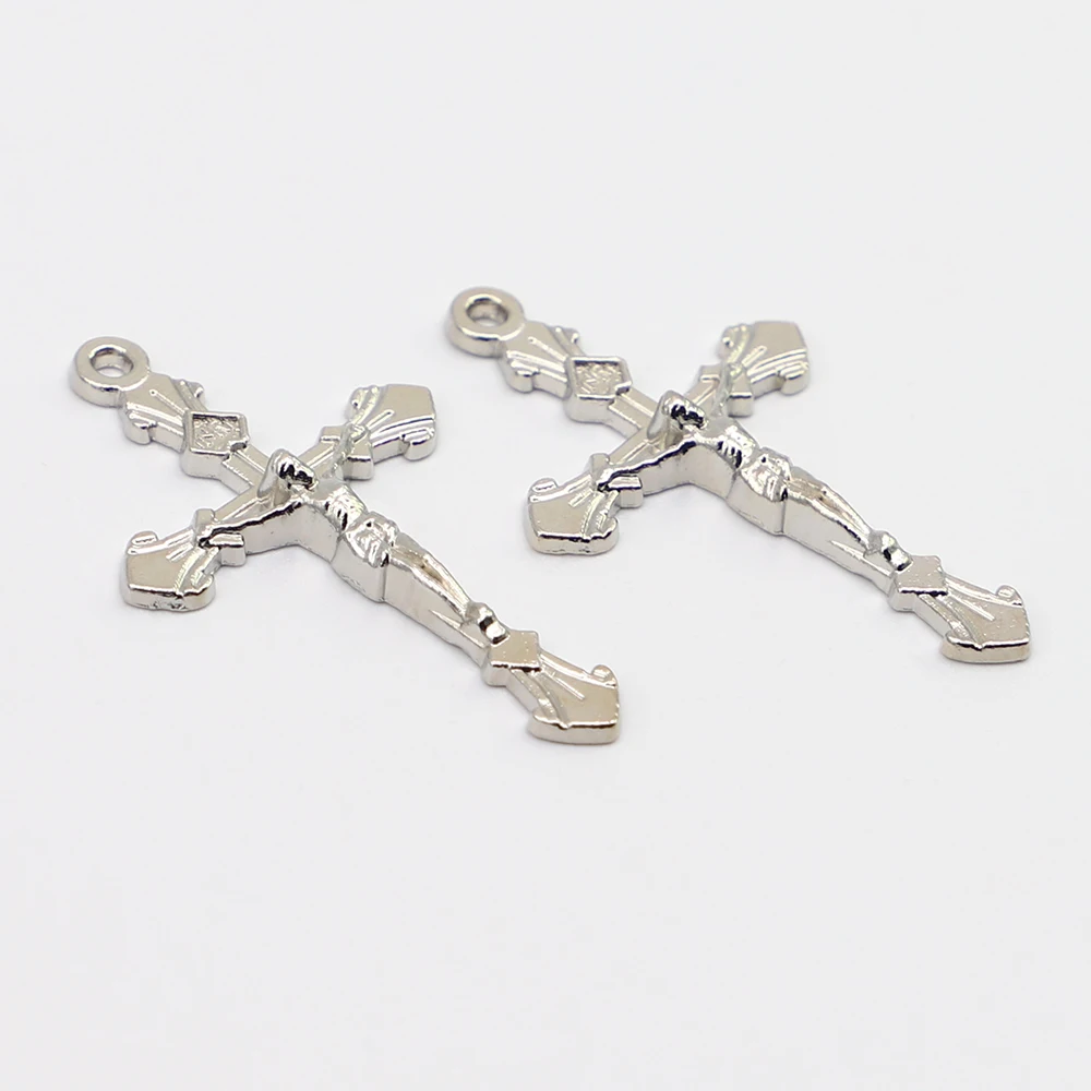 100 шт старинных католических крестообразных подвесок|crucifix cross pendant|crucifix crossrosary
