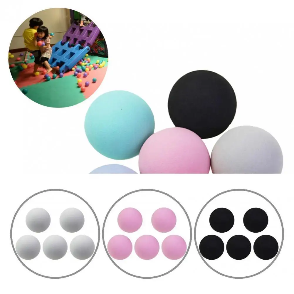 

Bright Colors Unbreakable Crafts Gift Foam Round Balls for Golf Training