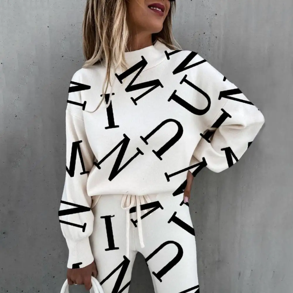 

Tracksuit Women Suit Long Pants T shirt Set Letter Print Tie Dye Trousers Blouse Sweatshirt Outfit Winter Women Pants Set