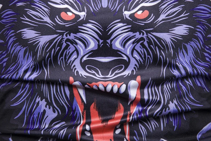 Новинка осени 2019 мужская полосатая футболка с принтом гепарда большого размера