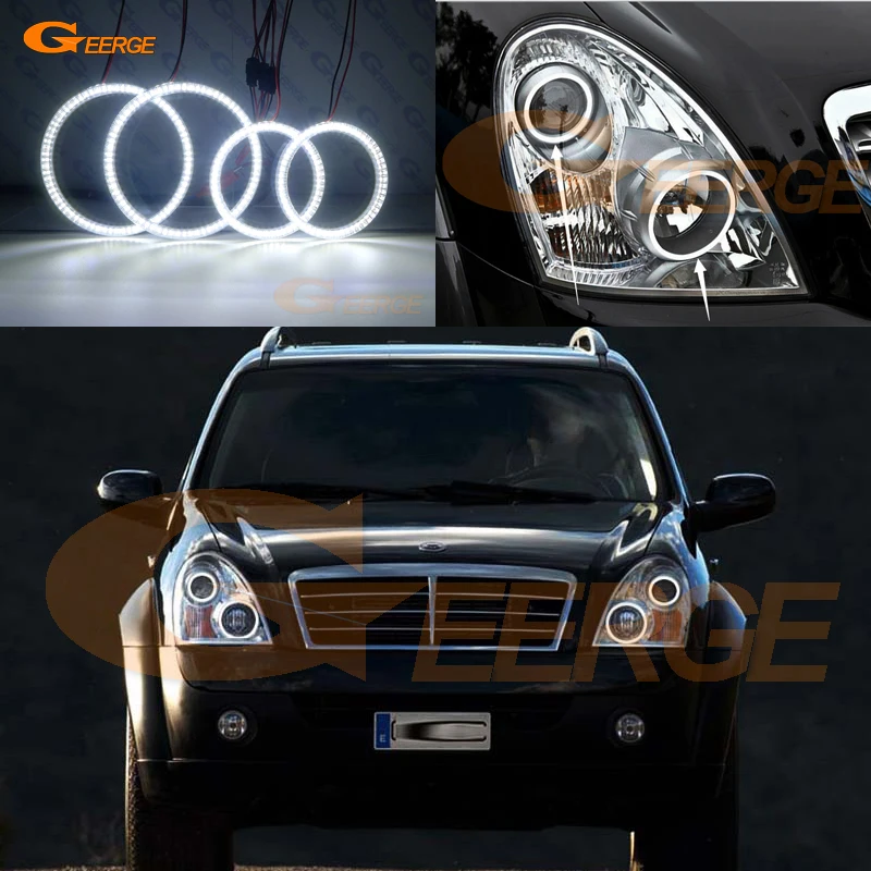 Для Ssangyong Rexton 2006 2007 2008 2009 2010 2011 2012 ультра яркий SMD светодиодный ангельские