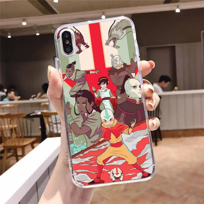 

Japan anime Avatar The Last Airbender Phone Case Transparent for iPhone 6 7 8 11 12 s mini pro X XS XR MAX Plus