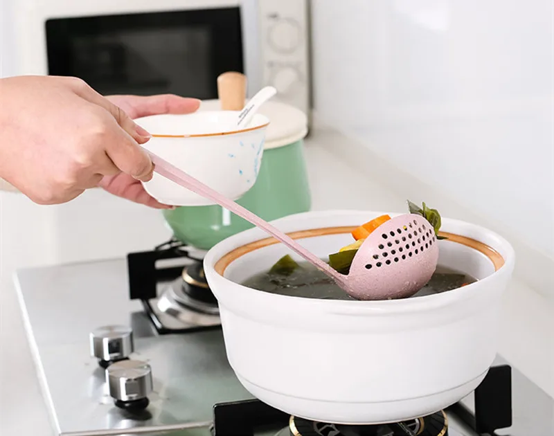 1PC Kitchen Accessories Multifunction Soup Spoon Colander Two-in-one Long Handle Large for Gadgets QA 068 | Дом и сад