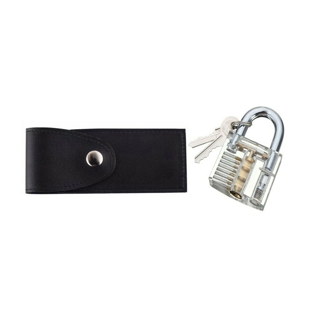 Набор из 15 предметов плюс набор из 5 предметов плюс прозрачный замок разблокировка комбинация с практическим замком набор ручной инструмент
