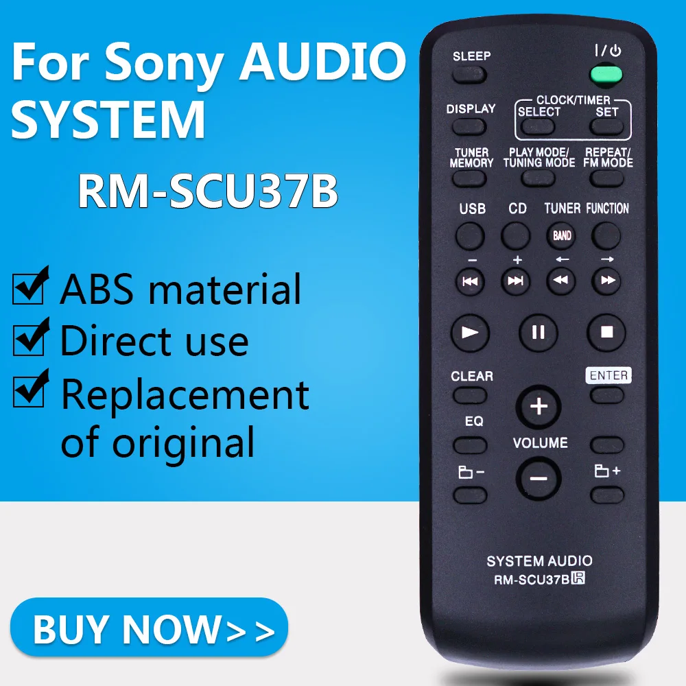 Пульт дистанционного управления для Sony AUDIO SYSTEM RM SCU37B cmtfx200 cmt fx200 en cmtfx205 hcd fx205 LBT