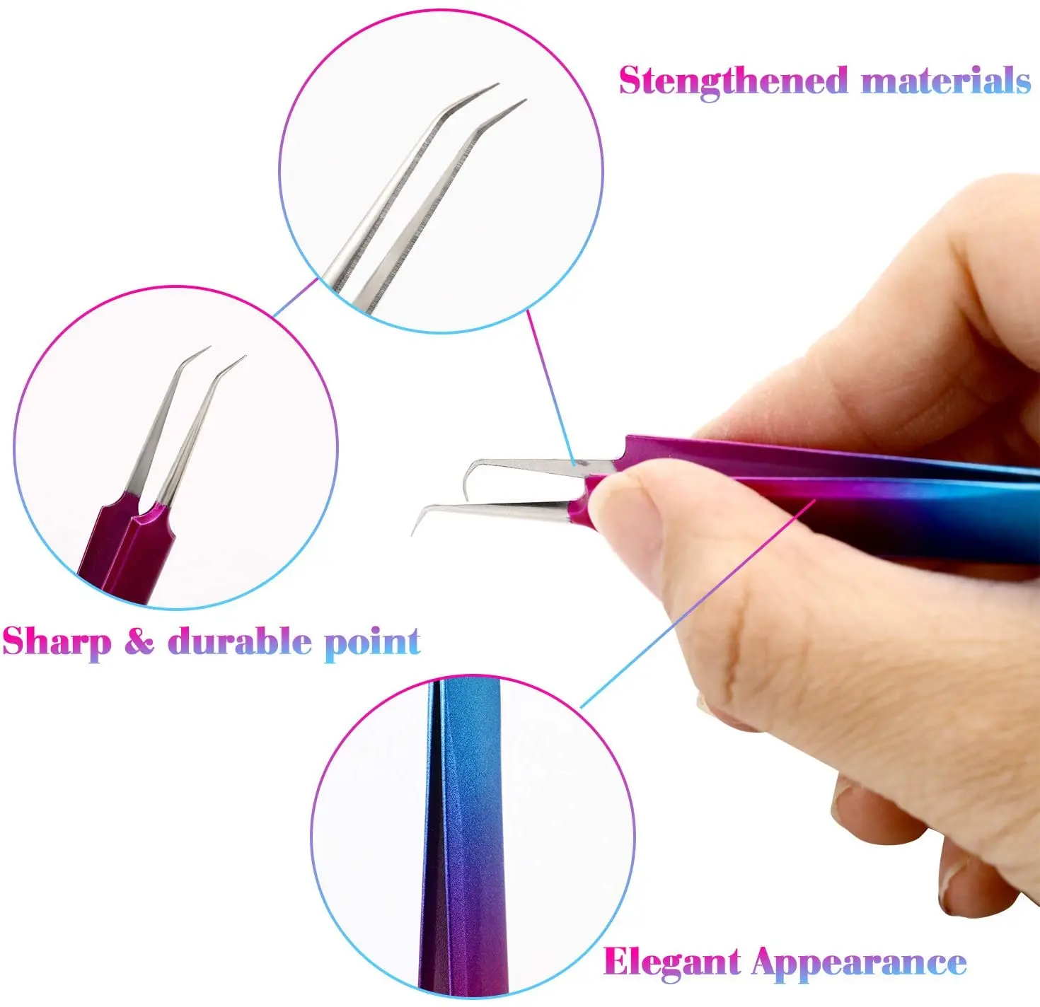 

8 Pcs Blackhead Whitehead Pimple Spot Acne Needle Set Comedone Acne Clip Extractor Remover Popper Tool Kit