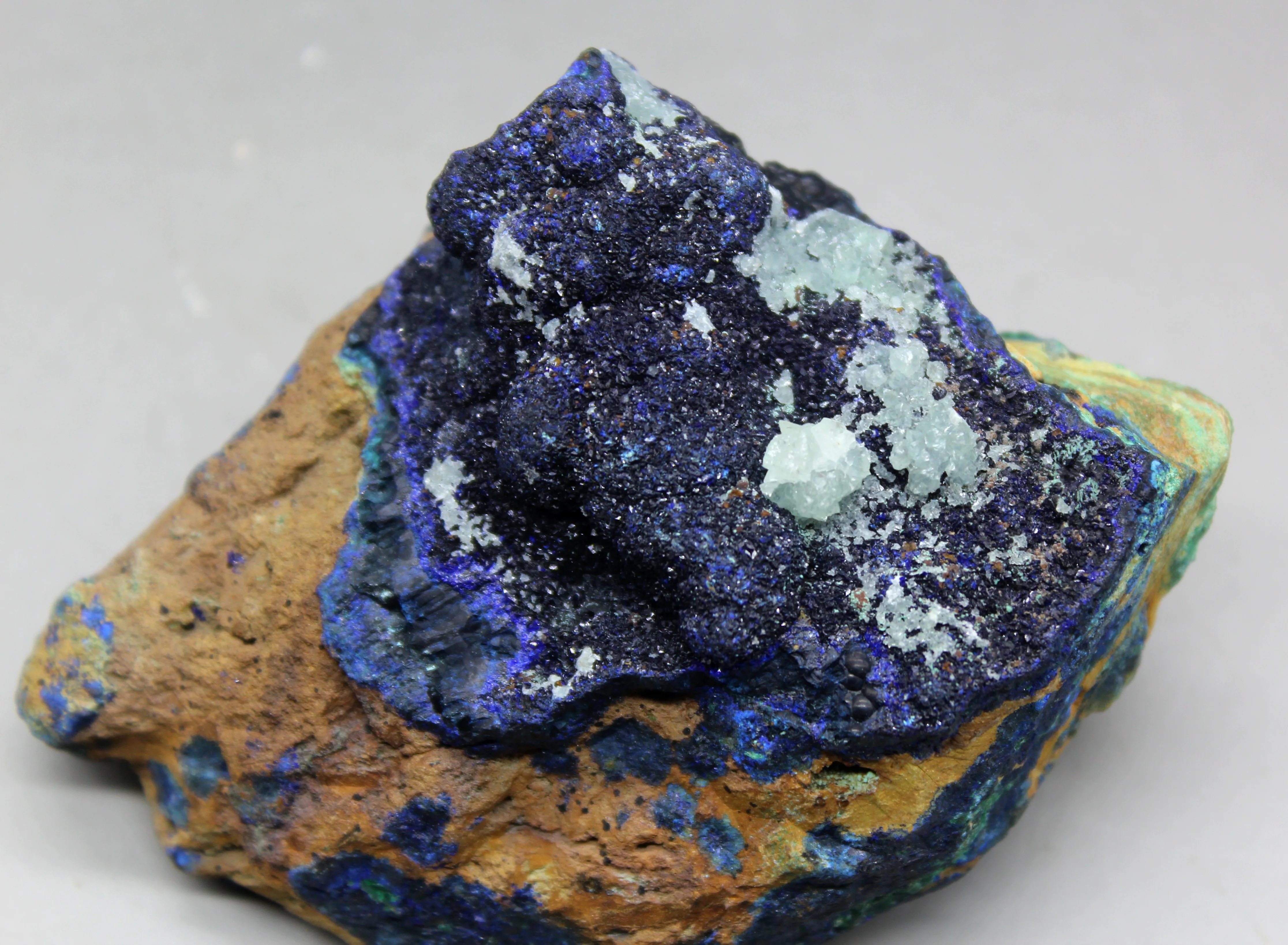 166 г натуральный Азурит и малахит симбиотический минерал хрустальные образцы