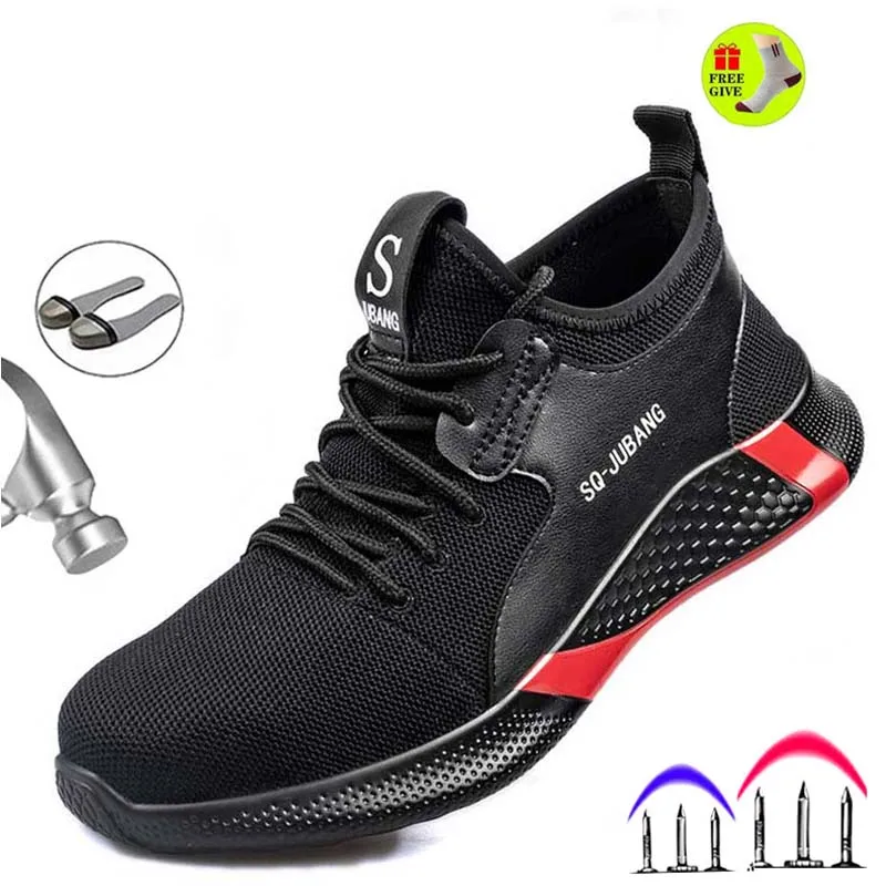 Мужские кроссовки легкие неповрежденные из стали мягкие с нескользящим мысом