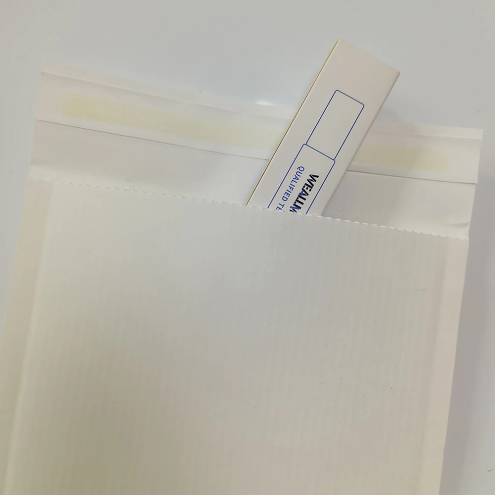 

Hysen 10Pcs Parity White 120mm*175mm Shockproof Recycled Material Envelope for Makeup Tools Corrugated Paper Mailer