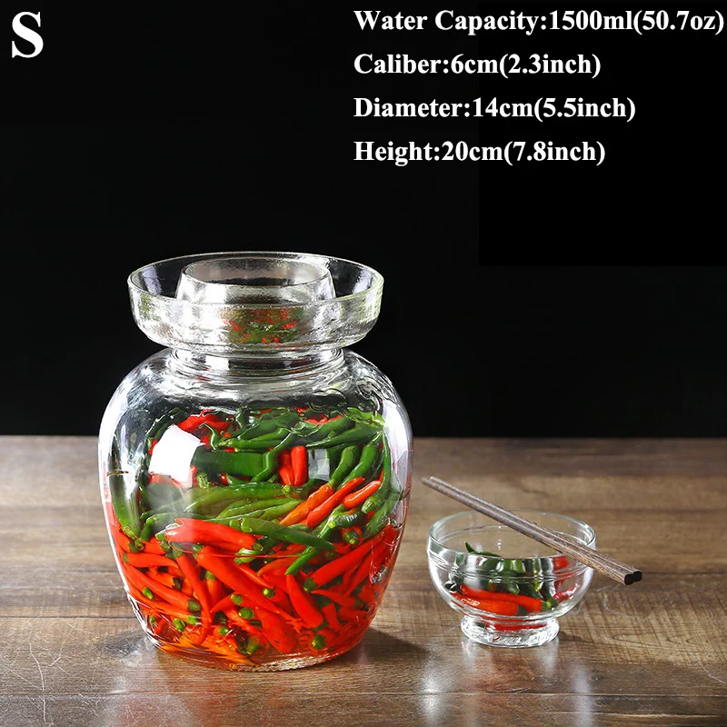 Утепленные Стекло банки для солений корейский кимчи банку травления редис