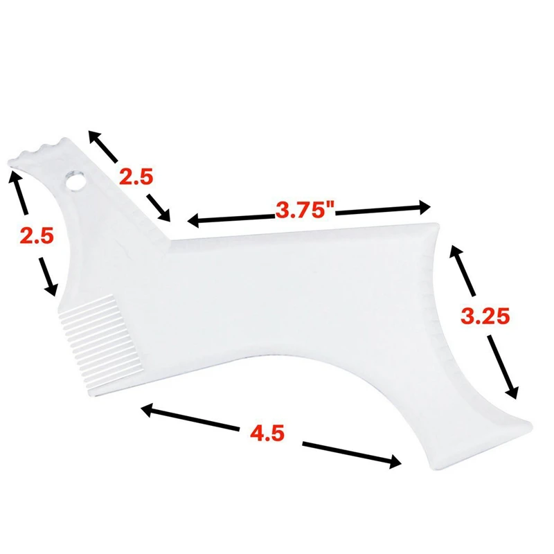 Двусторонний мужской шаблон для укладки бороды расческа мужчин внешний вид