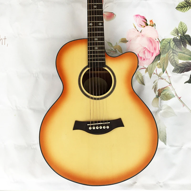 Горячая продажа 40 дюймов Акустическая гитара для применения студентами