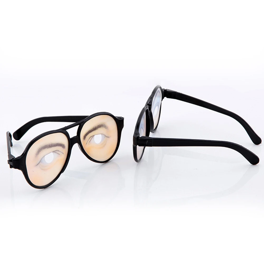 

New Funny Fake Eyes Disguise Glasses for Masquerade Halloween Costume Party DIY Hot Joke Glasses