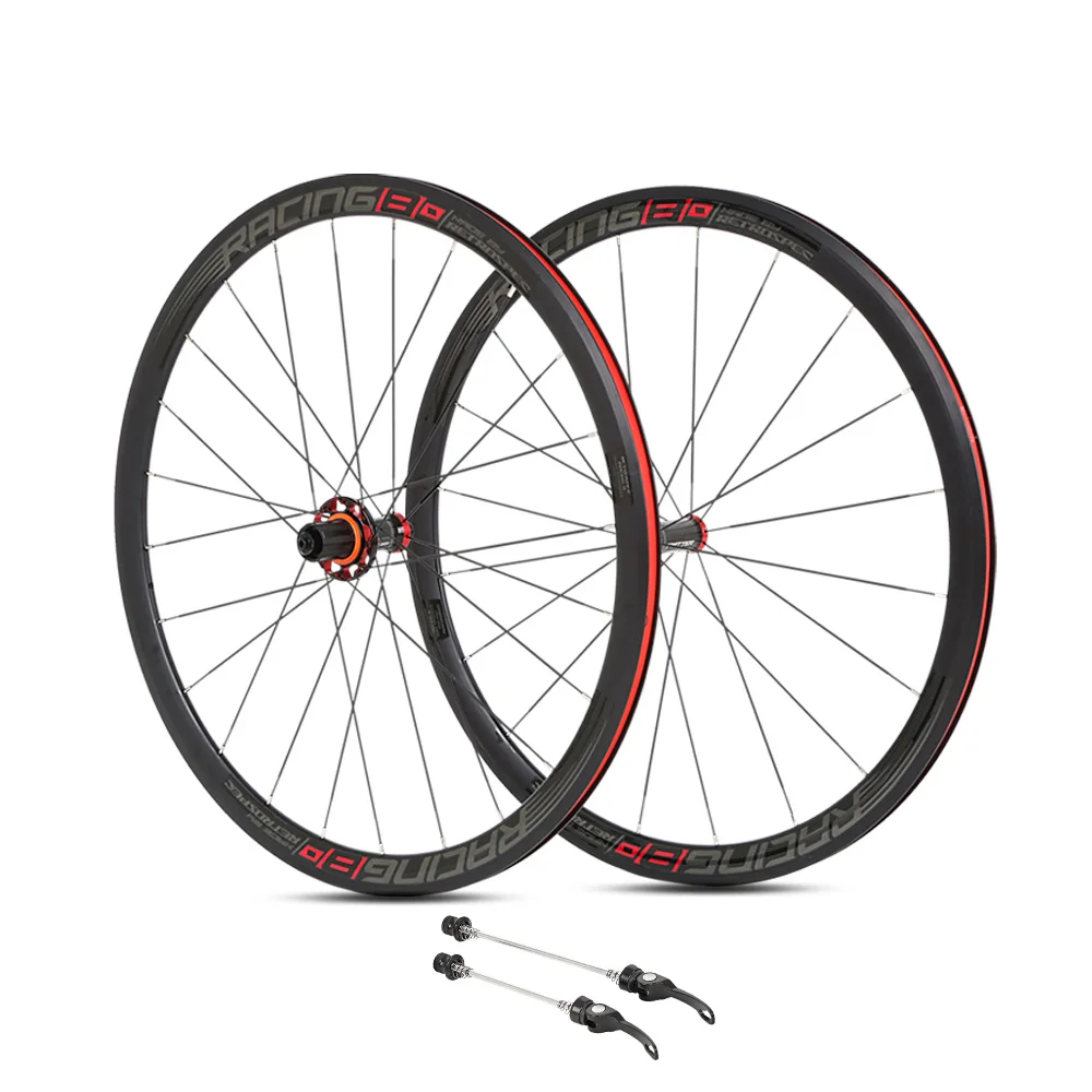 TW 700C Carbon Fiber Hub Road Bike Wheelset Aluminum Alloy 36mm Rim Four Sealed Bearing V Brake F20 R24 12Speed Cassette Wheels | Спорт и
