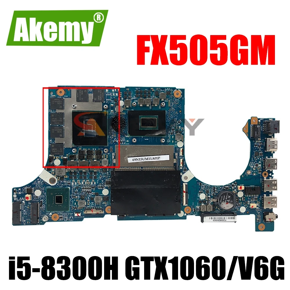 Günstig SAMXINNO Für ASUS FX86FM FX505G FX505GM Laotop Mainboard FX505GM Motherboard Mit I5-8300H GTX1060/V6G
