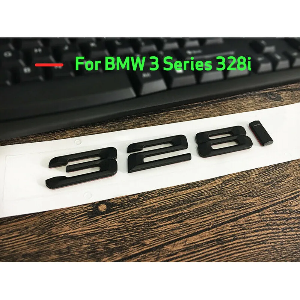 

Letters Car Sticker Rear 328i Number ABS Plastic Badge Decor Emblem Sticker