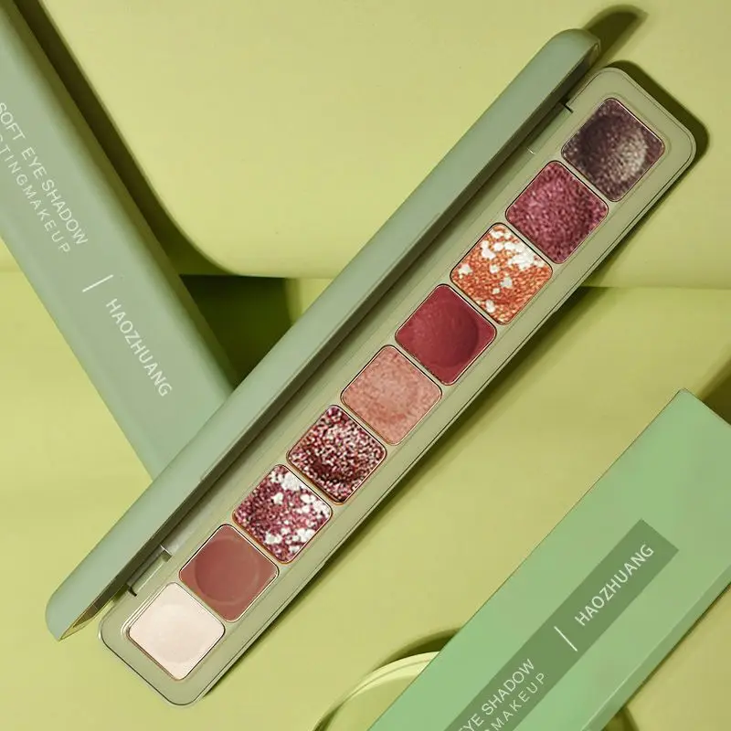 9 видов цветов блеск Galaxy тени для век Палитра пигментные мерцающие матовые макияж
