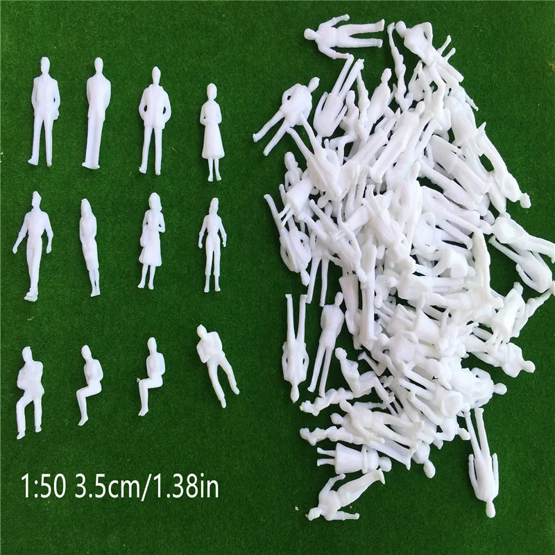 100 шт. 1:50 миниатюрные фигурки из АБС-пластика | Игрушки и хобби