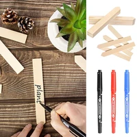1020pcs plant labels with marker pen eco friendly wooden nursery name tags garden markers bonsai seed potted herbs flowers tool