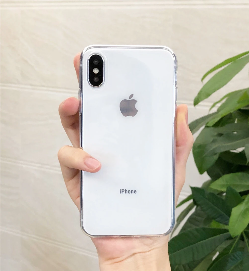 Подходит для iPhone X XR XS Max 6S 6 7 8 Plus11 100% прозрачный устойчивый к падению