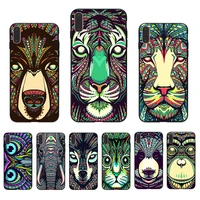 animals lion wolf owl elephant pattern phone case for iphone 7 7plus 8 8plus x xs xr max 5 5s 6 6s 6plus 11 11pro printed fundas