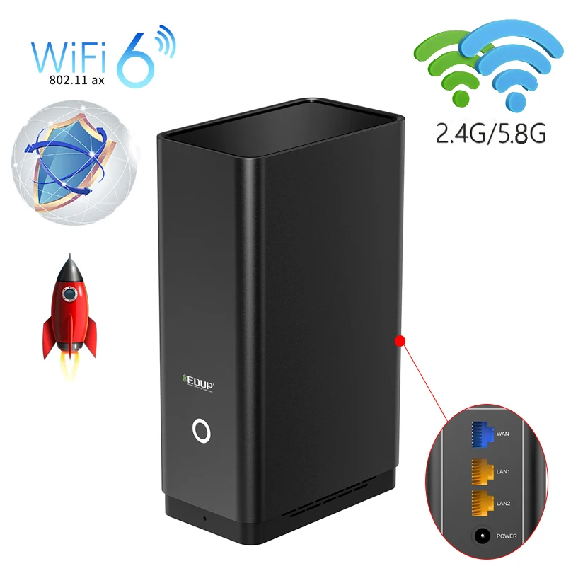 

Wireless wifi 6 Gigabit Wifi Router 2.4G/5.8G Network Router Dual-Bands 802.11ax ethernet routers wifi Range Extender High Speed