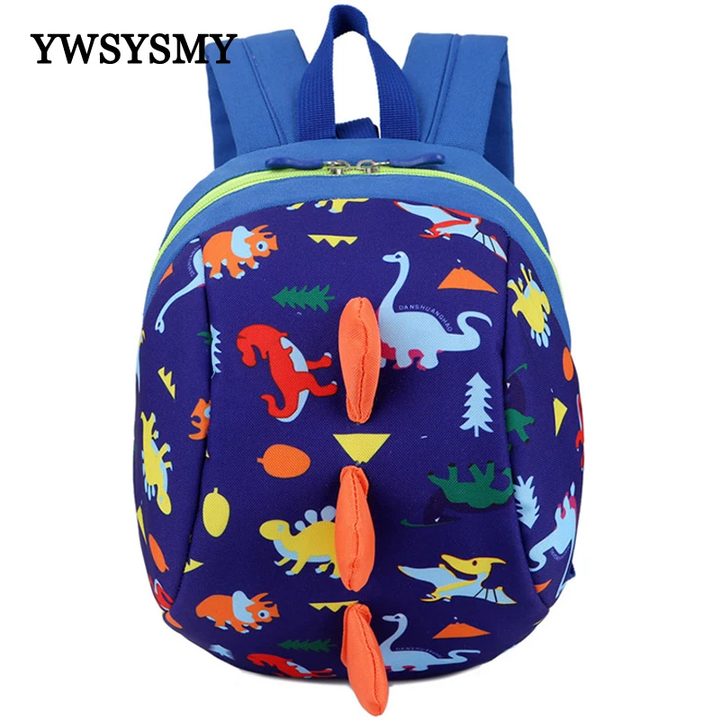 От 1 до 3 лет школьная сумка для детского сада, рюкзак для девочек и мальчиков, водонепроницаемый нейлоновый рюкзак с динозавром, детская шко...