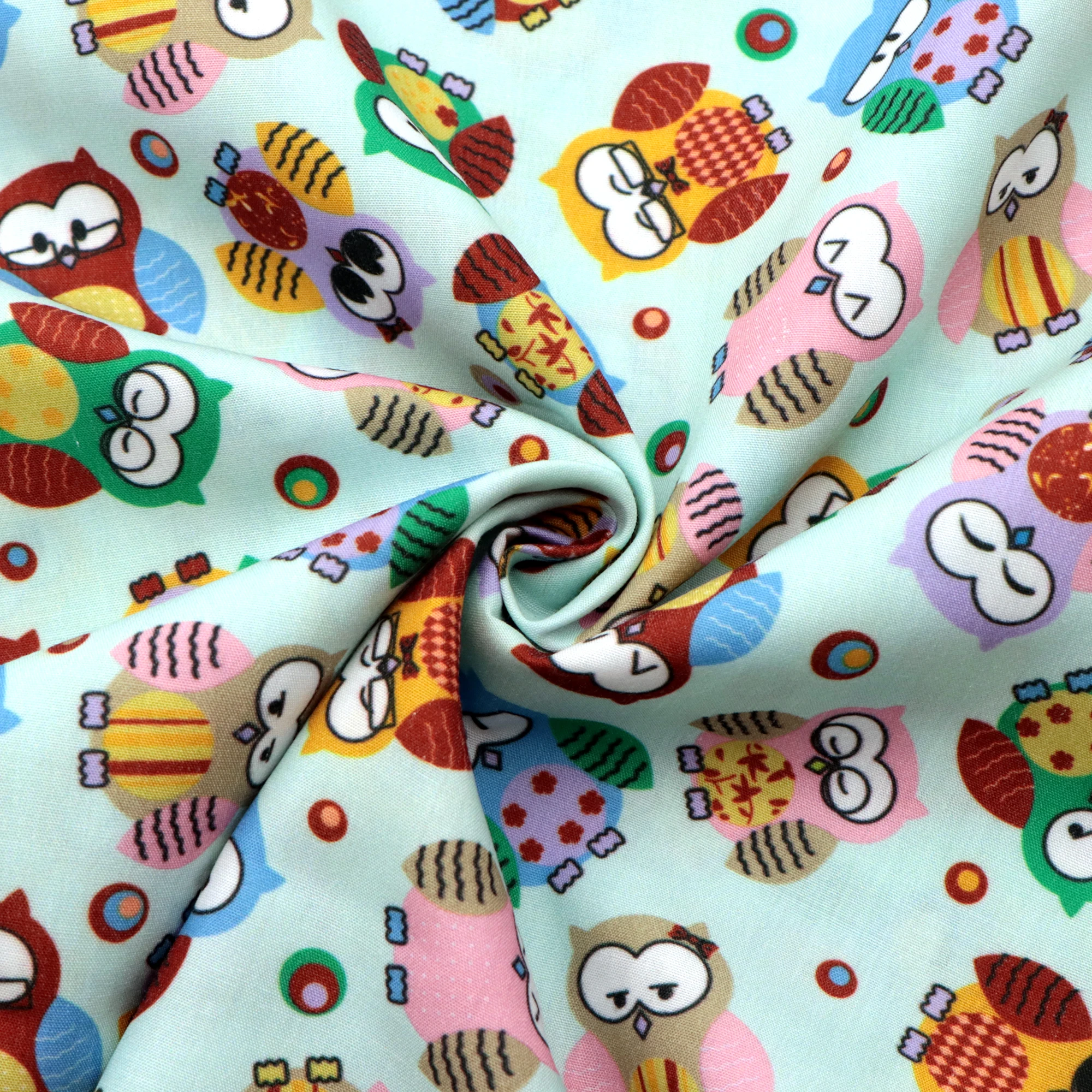 Мультяшная ткань из полиэстера и хлопка лоскутное шитье детская стеганое платье