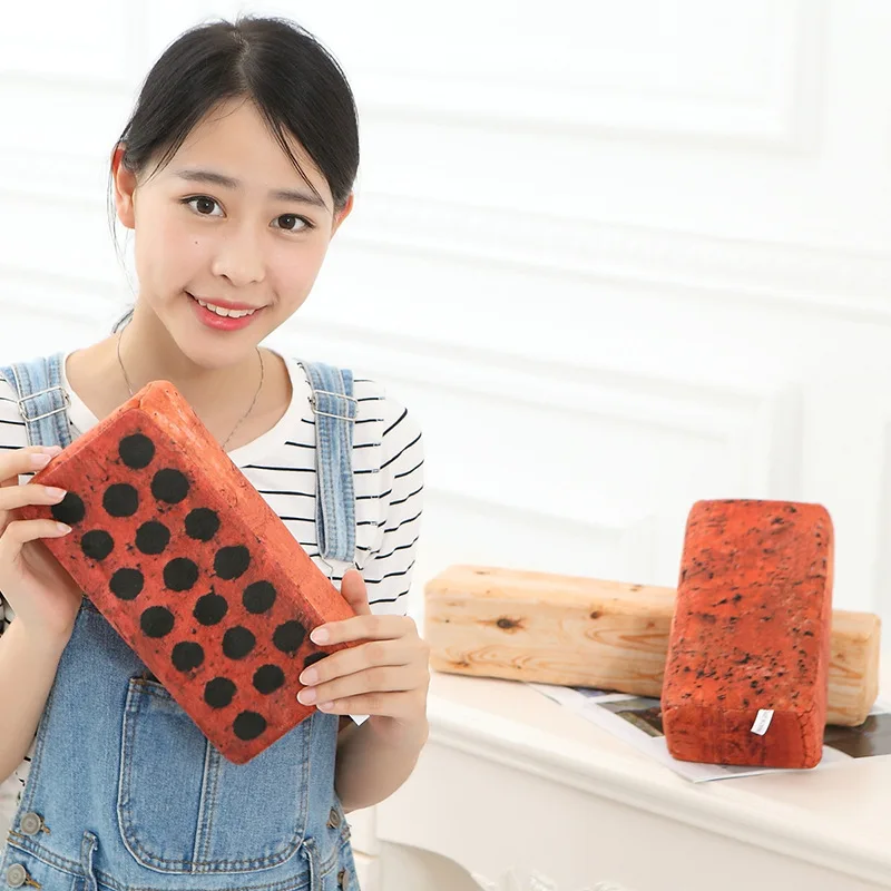 

Подарок на Хэллоуин, креативная имитация головы кирпича, Подушка для сна, имитация подушки, плюшевые игрушки, офисные подарки