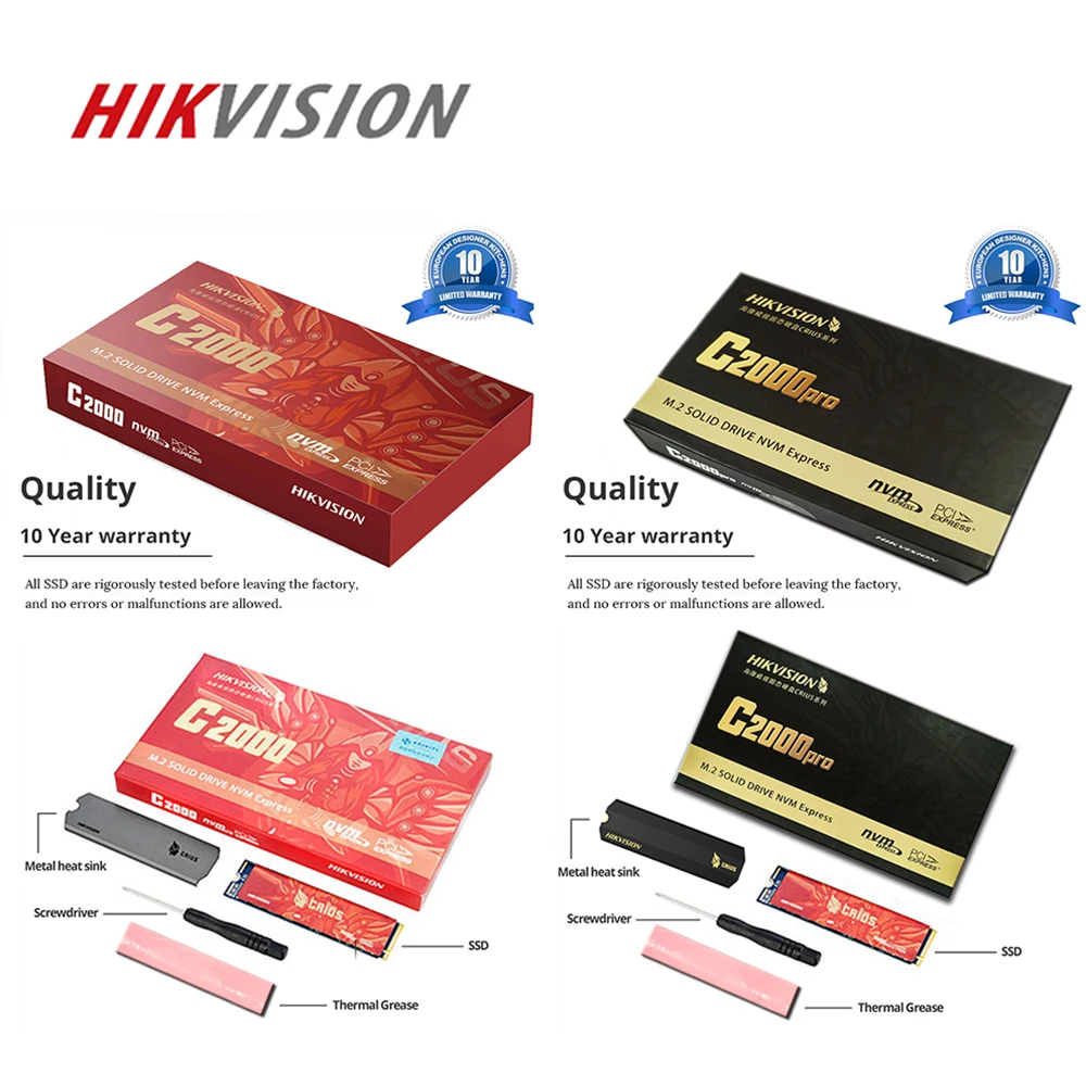 HIKVISION M.2 SSD NVME 1 ТБ 2 512 ГБ C2000 твердотельный накопитель кэш PCIe Gen3x4 для настольных ПК