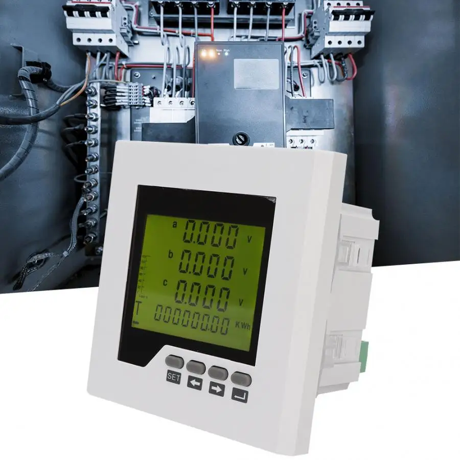 Измеритель электроэнергии трехфазный многофункциональный измеритель с ЖК