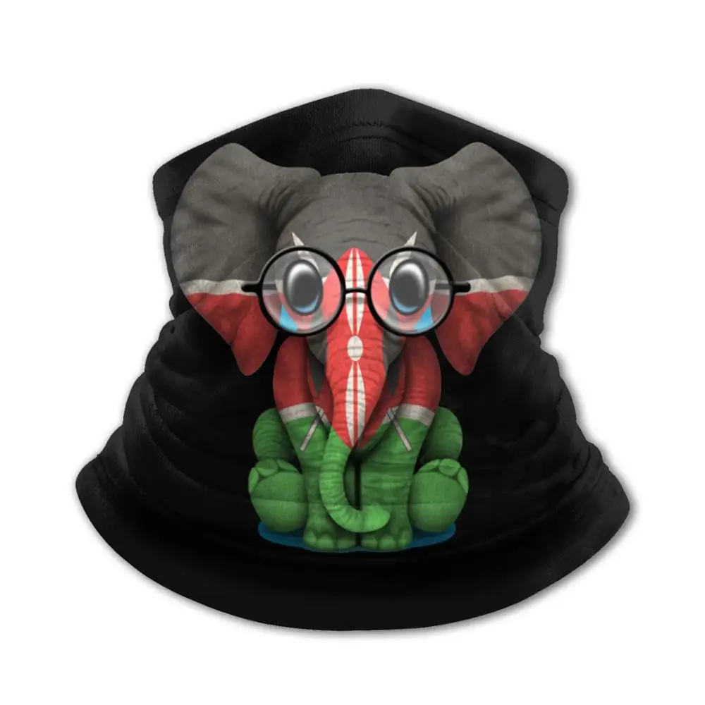 Детский головной платок с очками и кенийским флагом бандана шарф сделай сам