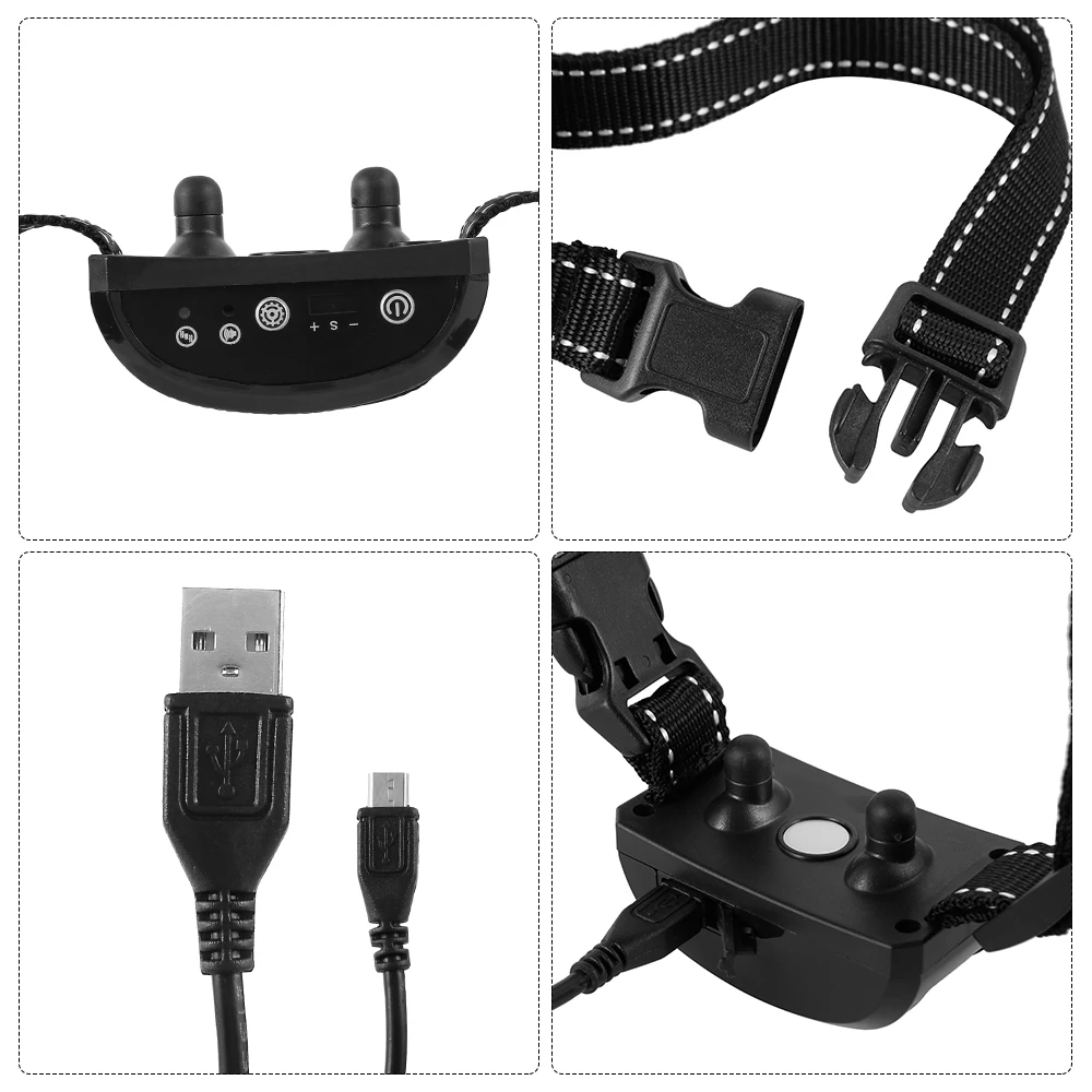 Дистанционный электрический ошейник для собак с вибрацией перезаряжаемый