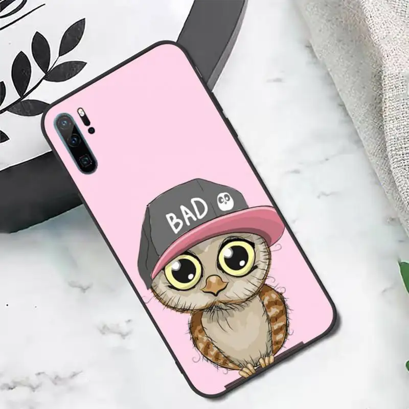 

Cute cartoon Baby Cute Owl animal Phone Case For Huawei honor Mate P 10 20 30 40 i 9 8 pro x Lite smart 2019 nova 5t