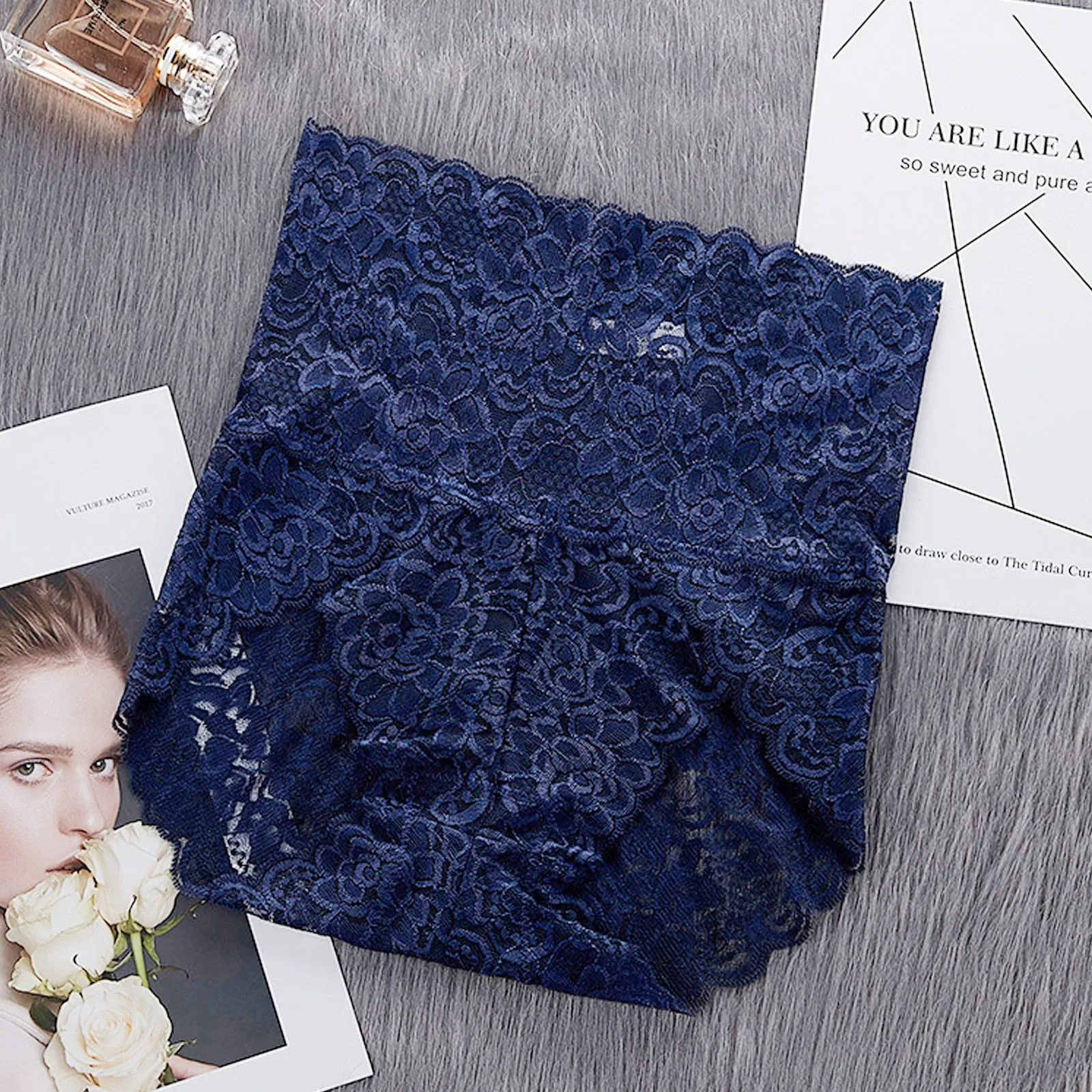 Для женщин кружевные трусики с высокой талией животик Управление трусы