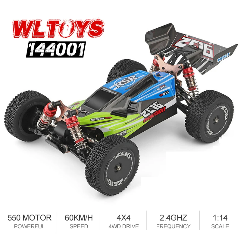 WLtoys 1:14 144001 2 4 GHz RC автомобиль 4WD Радиоуправляемый металлический шасси вал