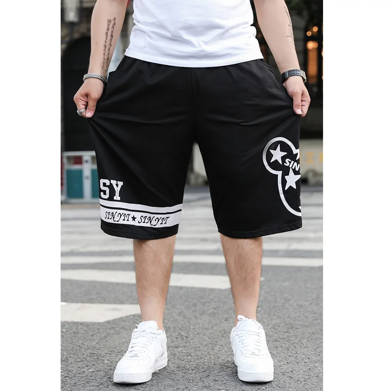 

Шорты-карго мужские с принтом, модные спортивные повседневные Летние штаны в стиле хип-хоп, свободные спортивные джоггеры, шорты с кулиской,...
