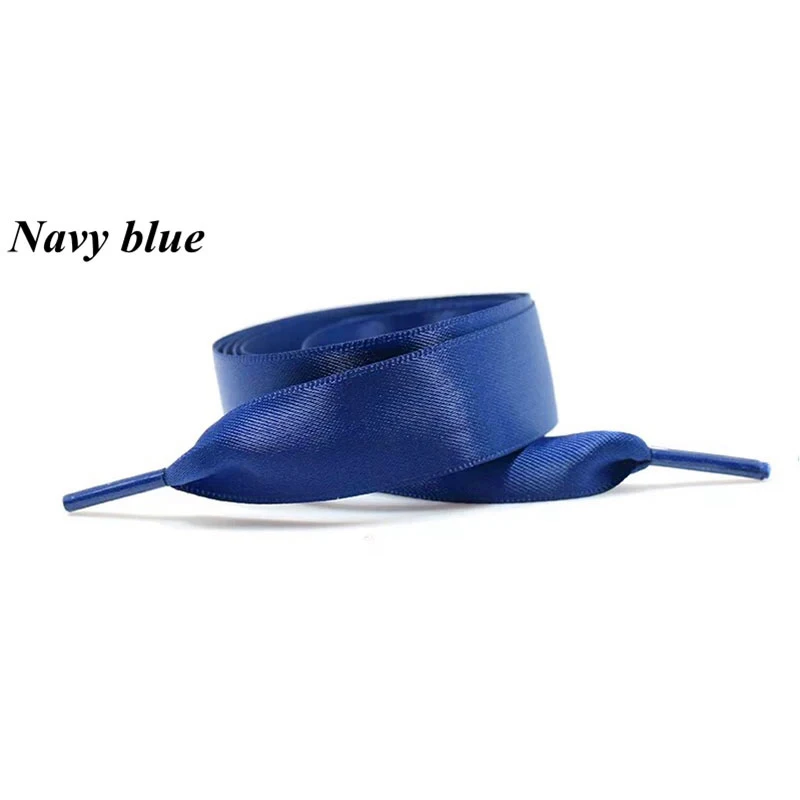 1 Pair 80/100/120/140/160cm Silk Shoelace Double-sided Flat Silk Ribbon Satin Lace Casual Sneaker Sport Shoelaces Women Men Kids