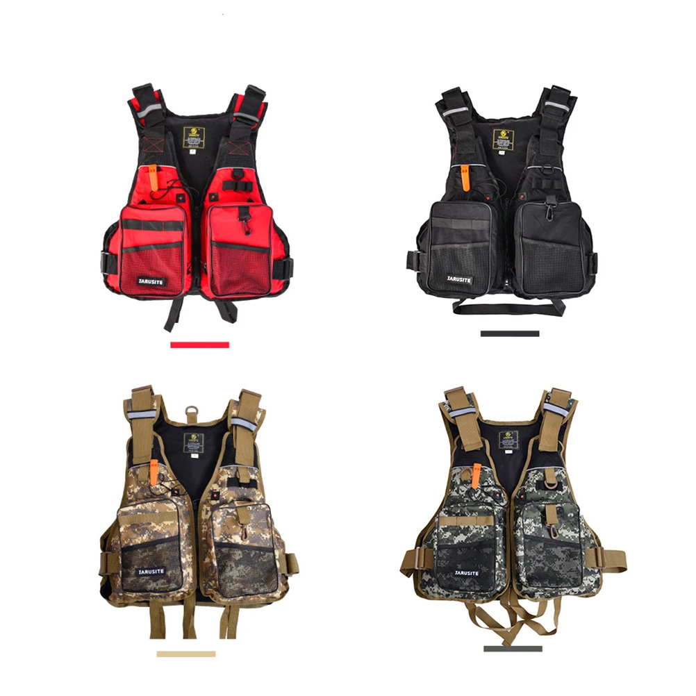 

Portable Floating Life Vest Outdoor Fishing Safety Jacket Manual Life Jacket for Fishing Boating Sailing