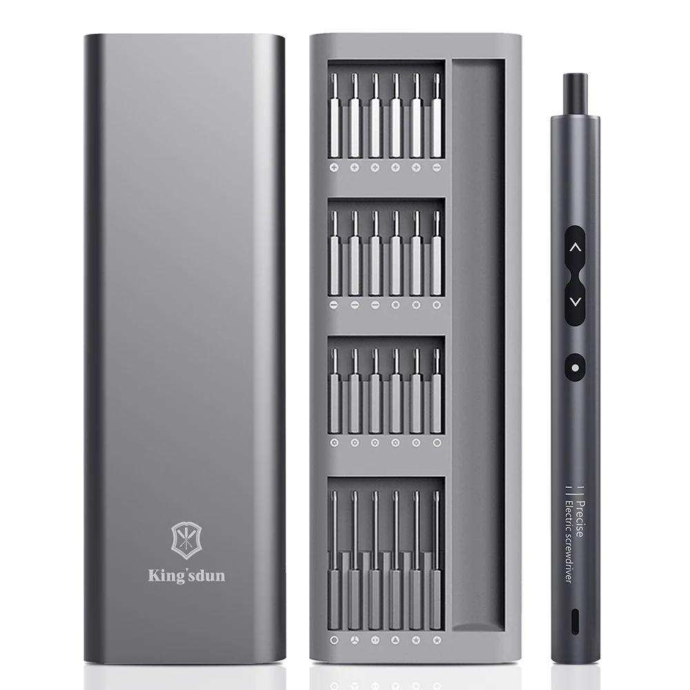 

Прецизионная электрическая отвертка 62 в 1 с 48 насадками S2 и корпусом из алюминиевого сплава для ремонта телефонов Xiaomi, ноутбуков