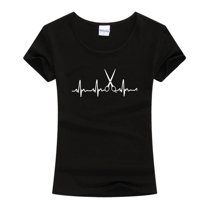 Летняя брендовая одежда футболки для парикмахеров Женская крутая рубашка с