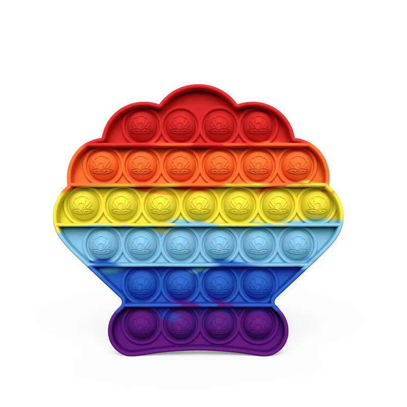 

Push Bubble Color Shells Fidget Hot Toy Autism Special Needs Sensory Funny Gift Box Hot Toy Cute Stuff Kids Toys Girls