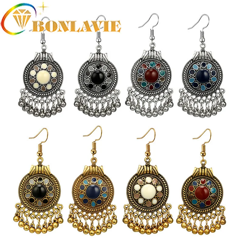 Серьги гвоздики для ногтей модные украшения с геометрическим рисунком круглой